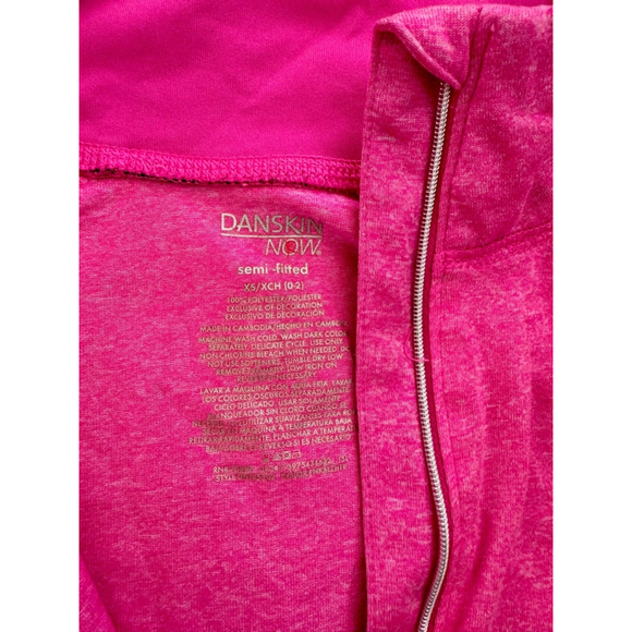 Danskin Dri More Semi Fitted XS Polyester Shades of Pink QuarterZip - Picture 7 of 8